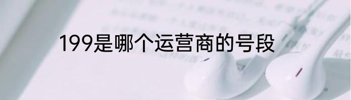 199是哪个运营商的号段