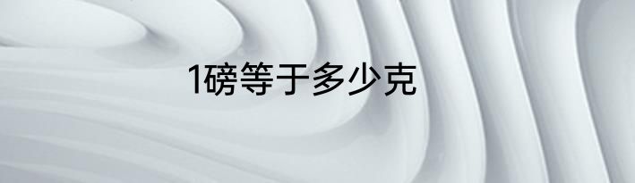 1磅等于多少克