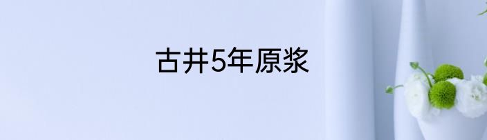 古井5年原浆