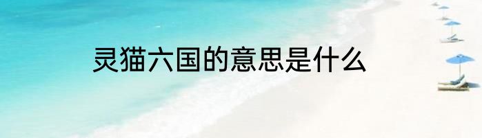 灵猫六国的意思是什么