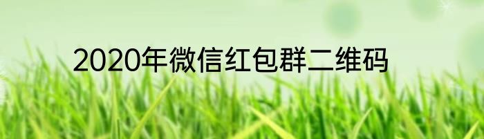 2020年微信红包群二维码