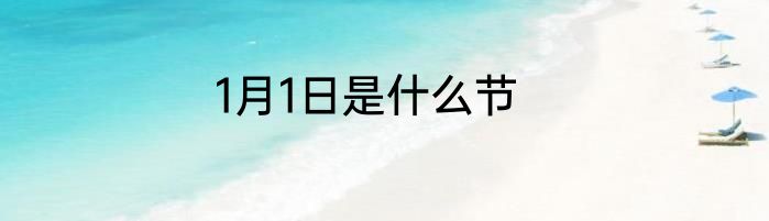 1月1日是什么节