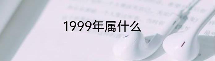 1999年属什么