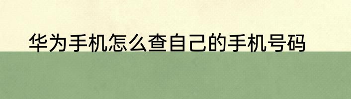 华为手机怎么打开语音助手