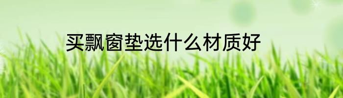 买飘窗垫选什么材质好