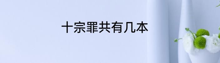 十宗罪共有几本