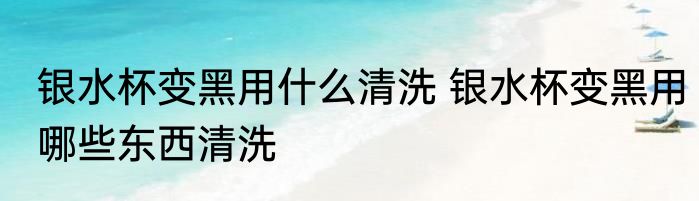 银水杯变黑用什么清洗 银水杯变黑用哪些东西清洗