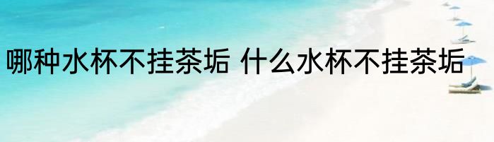 哪种水杯不挂茶垢 什么水杯不挂茶垢