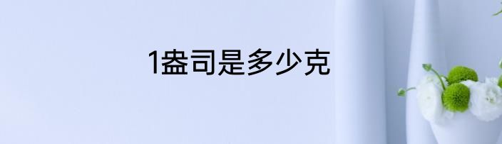 1盎司是多少克
