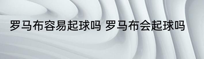 罗马布容易起球吗 罗马布会起球吗