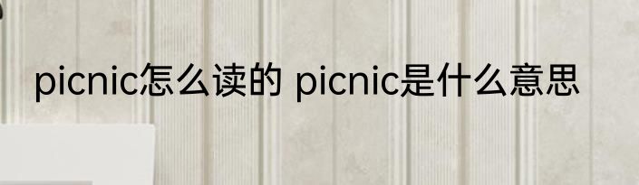 picnic怎么读的 picnic是什么意思