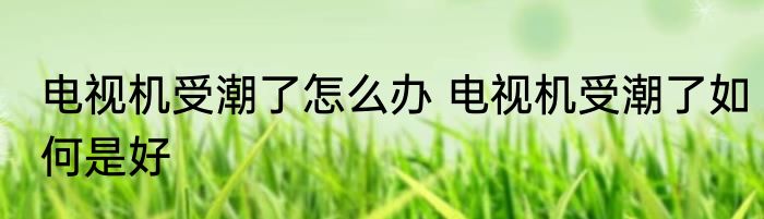 电视机受潮了怎么办 电视机受潮了如何是好