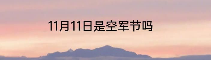 11月11日是空军节吗