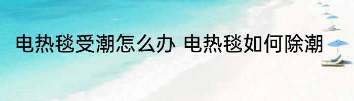 电热毯受潮怎么办 电热毯如何除潮