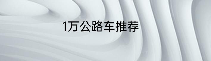 1万公路车推荐