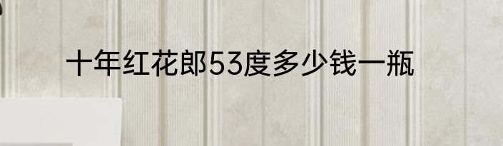十年红花郎53度多少钱一瓶