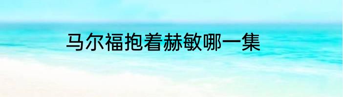 马尔福抱着赫敏哪一集