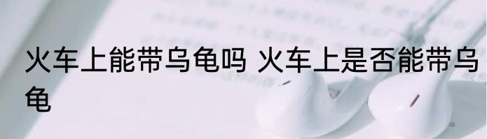 火车上能带乌龟吗 火车上是否能带乌龟