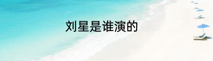 刘星是谁演的