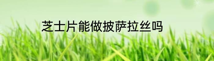 芝士片能做披萨拉丝吗