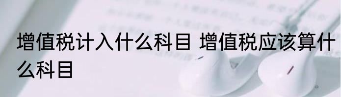 增值税计入什么科目 增值税应该算什么科目