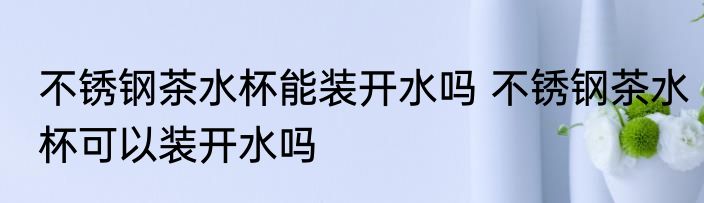 不锈钢茶水杯能装开水吗 不锈钢茶水杯可以装开水吗