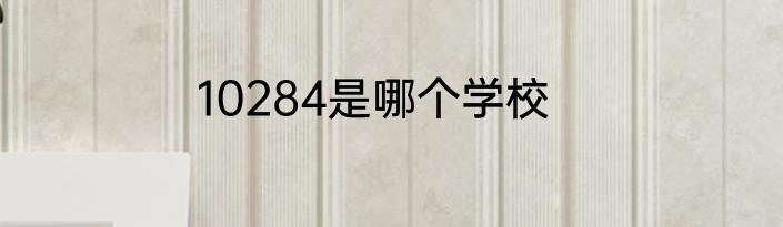10284是哪个学校