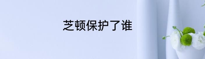 芝顿保护了谁
