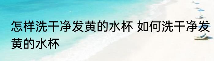 怎样洗干净发黄的水杯 如何洗干净发黄的水杯