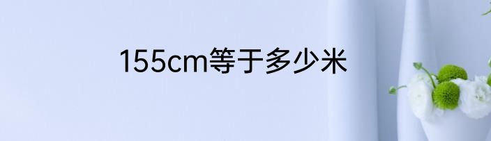 155cm等于多少米