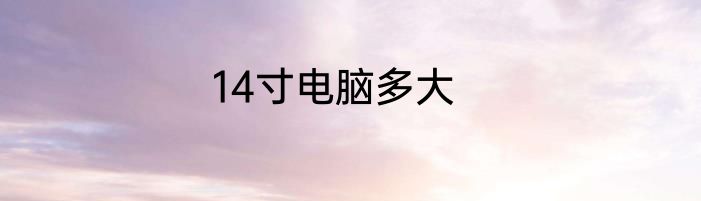 14寸电脑多大