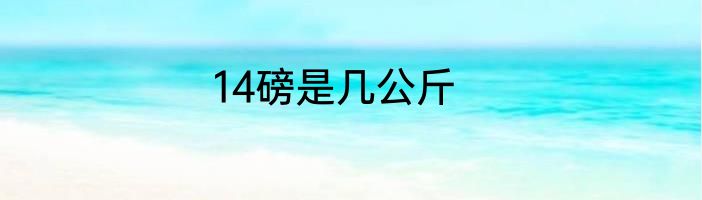 14磅是几公斤