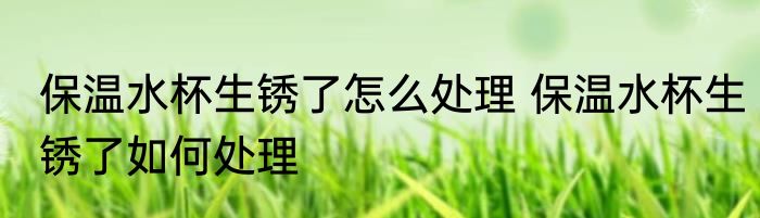 保温水杯生锈了怎么处理 保温水杯生锈了如何处理