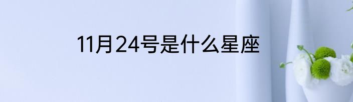 11月24号是什么星座