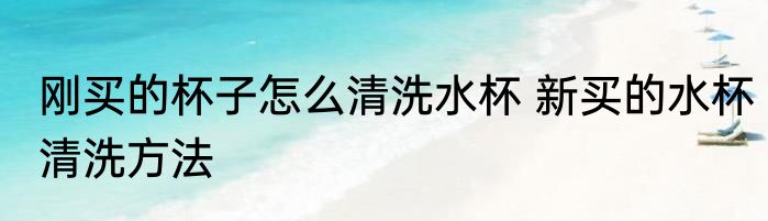 刚买的杯子怎么清洗水杯 新买的水杯清洗方法