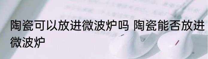 陶瓷可以放进微波炉吗 陶瓷能否放进微波炉