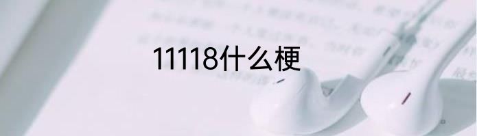 11118什么梗