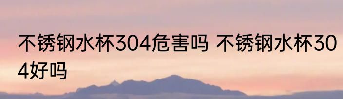 不锈钢水杯304危害吗 不锈钢水杯304好吗