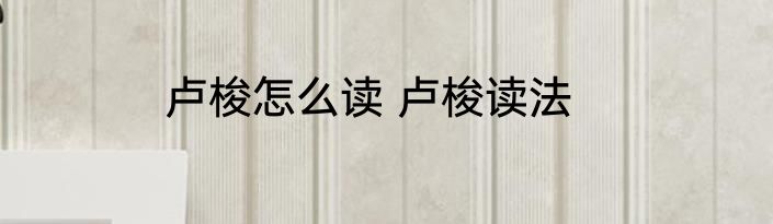 卢梭怎么读 卢梭读法