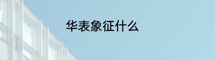 华表象征什么
