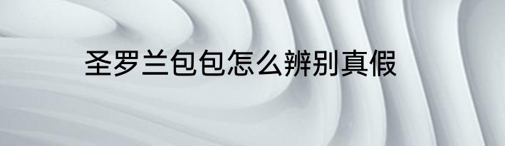 圣罗兰包包怎么辨别真假