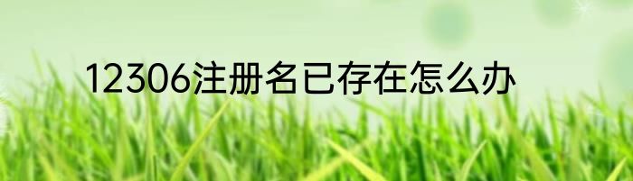12306注册名已存在怎么办