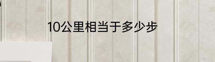 10公里相当于多少步