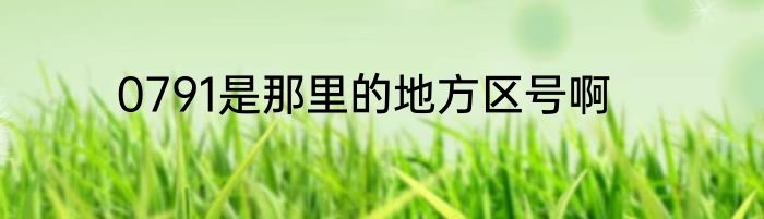 0791是那里的地方区号啊