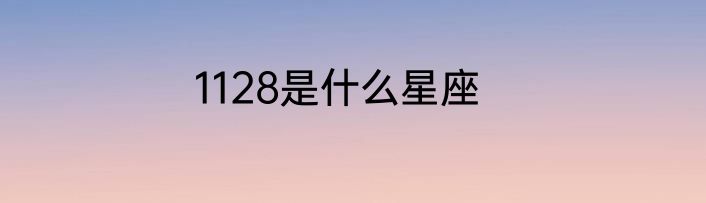 1128是什么星座