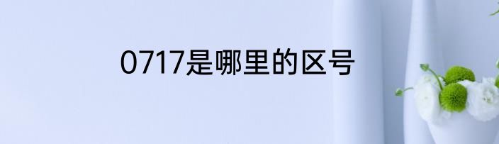 0717是哪里的区号