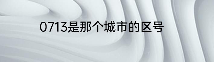 0713是那个城市的区号