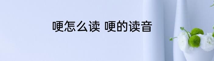 哽怎么读 哽的读音