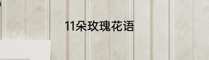 11朵玫瑰花语