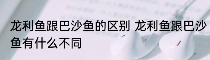 龙利鱼跟巴沙鱼的区别 龙利鱼跟巴沙鱼有什么不同